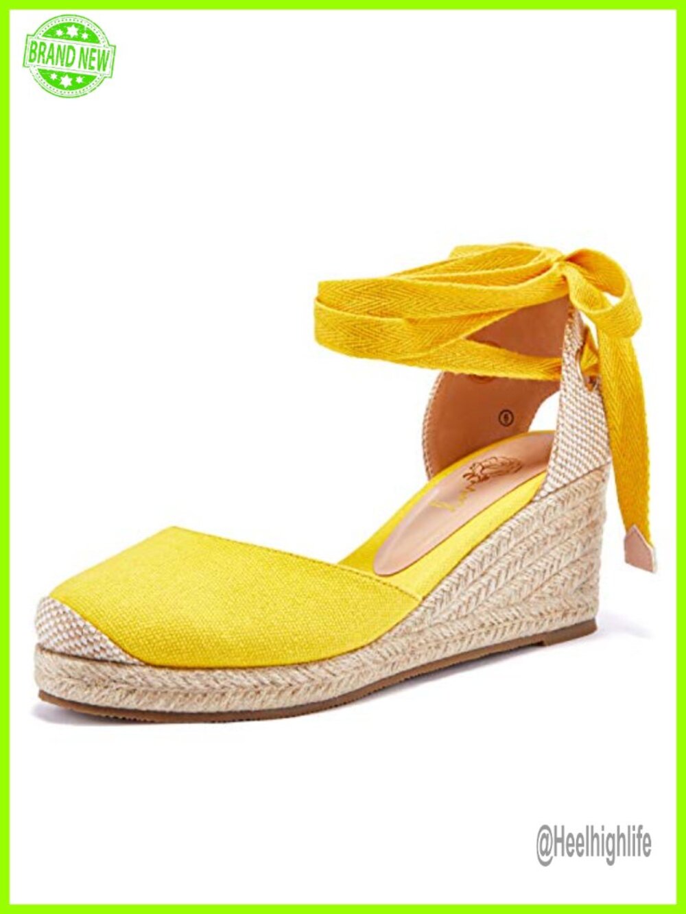 Womens Lace Up Espadrille Wedge Sandals Closed Toe Platform Summer Shoes